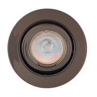 Eurolux gun metal downlight, front view