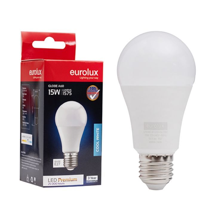 Eurolux LED globe, front view