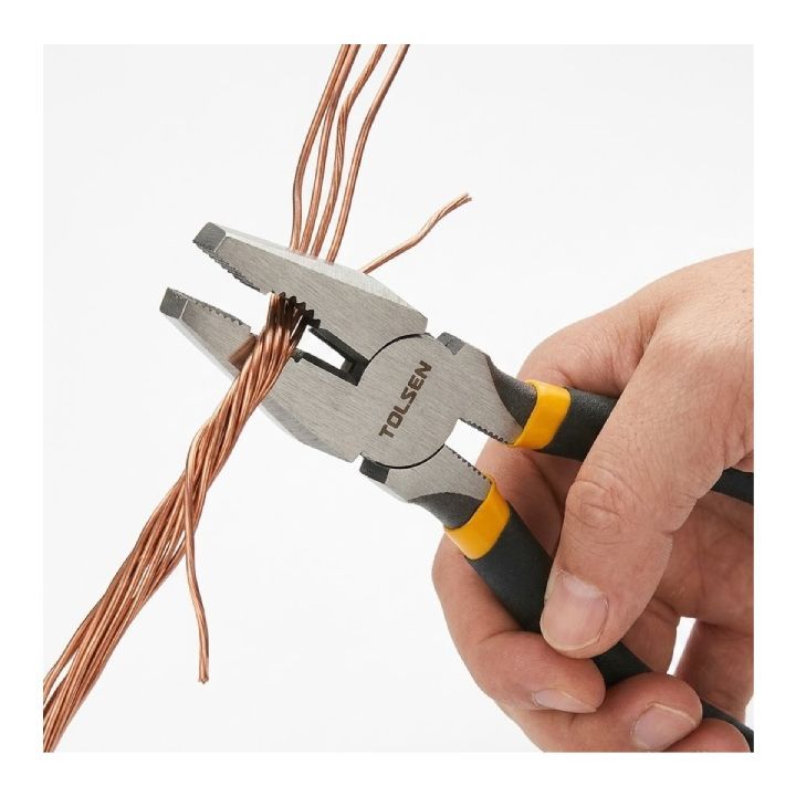 Close-up detail of the Tolsen pliers