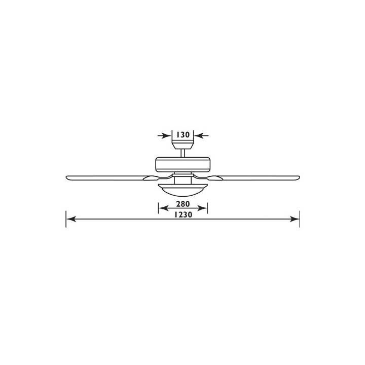 Close-up detail of the Radiant satin chrome & light wood ceiling light