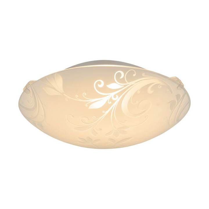 Eurolux white ceiling light, front view