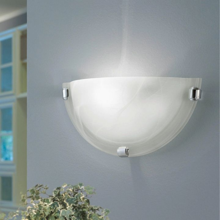 Eurolux white ceiling light shown in its packaging