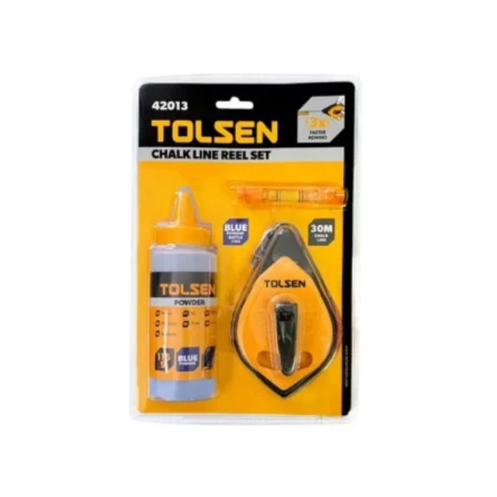 Tolsen spirit level shown in its packaging