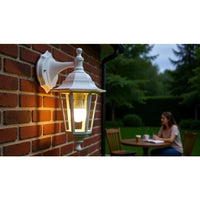 Eurolux wall light installed and lit
