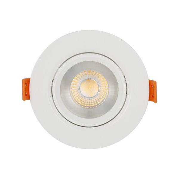 Eurolux white downlight, front view