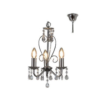 Eurolux chrome chandelier, front view