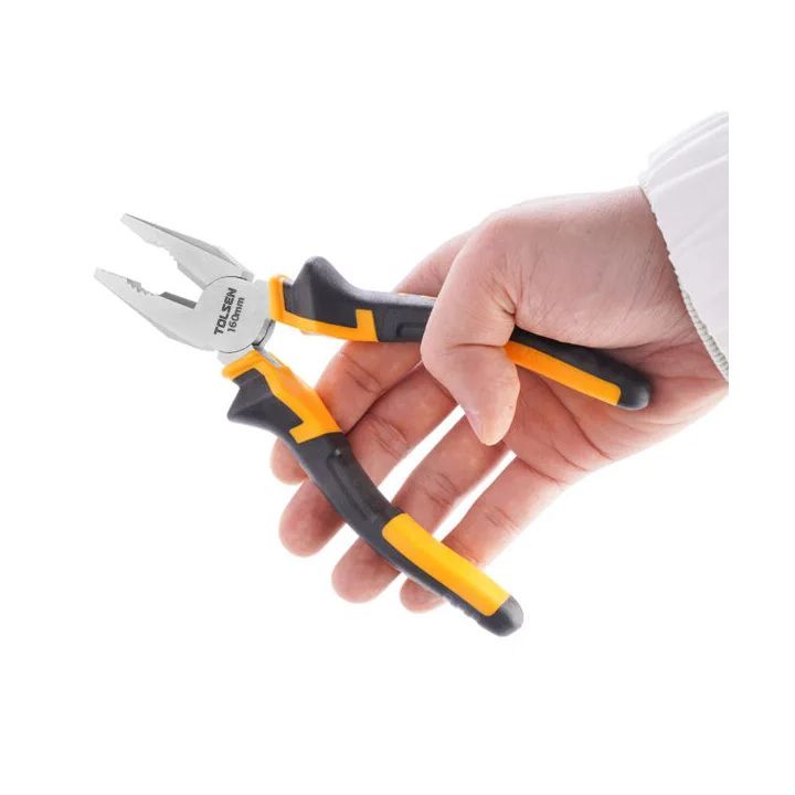 Close-up detail of the Tolsen pliers