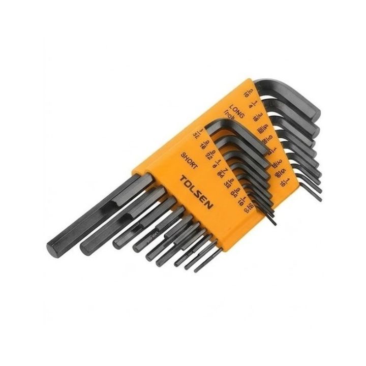 Close-up detail of the Tolsen tool set