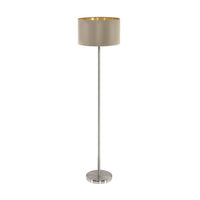 Eurolux taupe/gold pendant light, front view