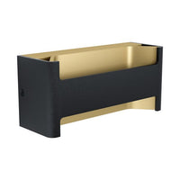 Eurolux black/gold floodlight, front view
