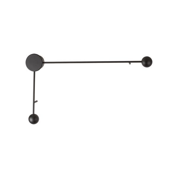 Eurolux black wall light, front view