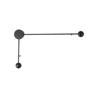 Eurolux black wall light, front view