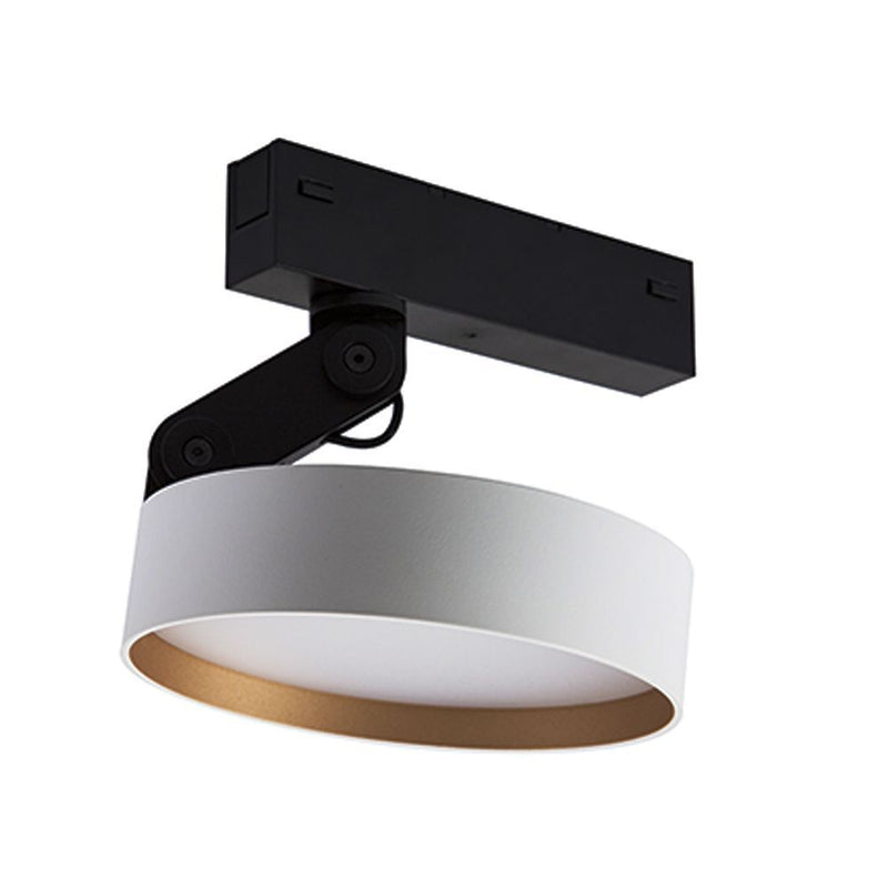Eurolux white & gold floodlight, front view