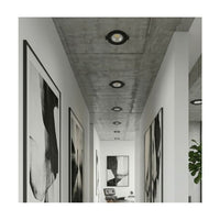 Eurolux black downlight shown in its packaging