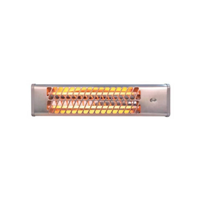 Radiant white heater, front view
