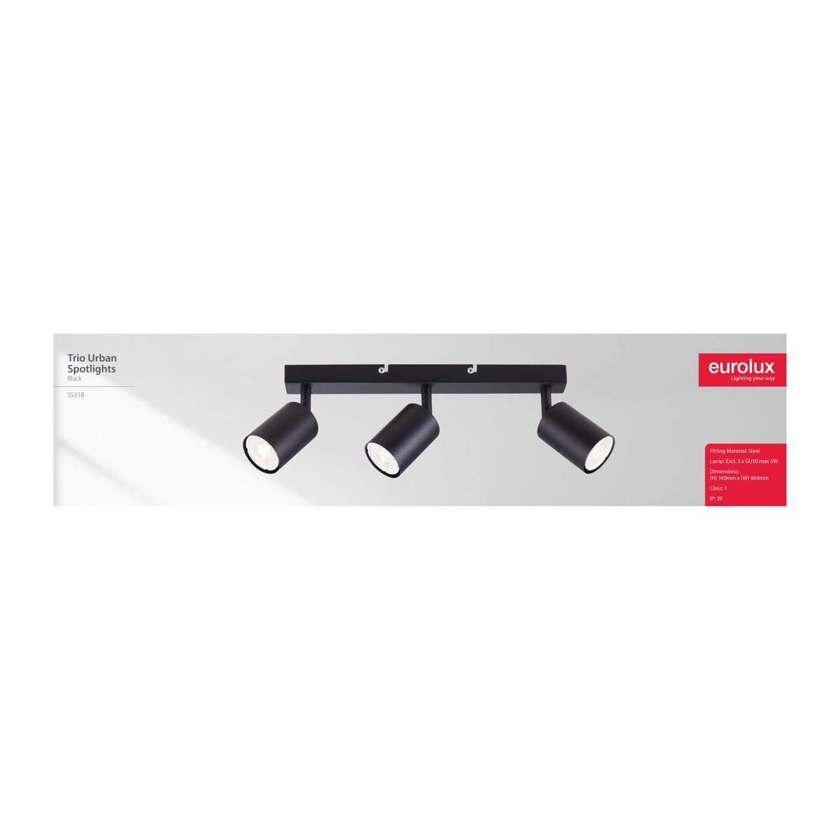 Urban black and comes in white downlight installed and lit