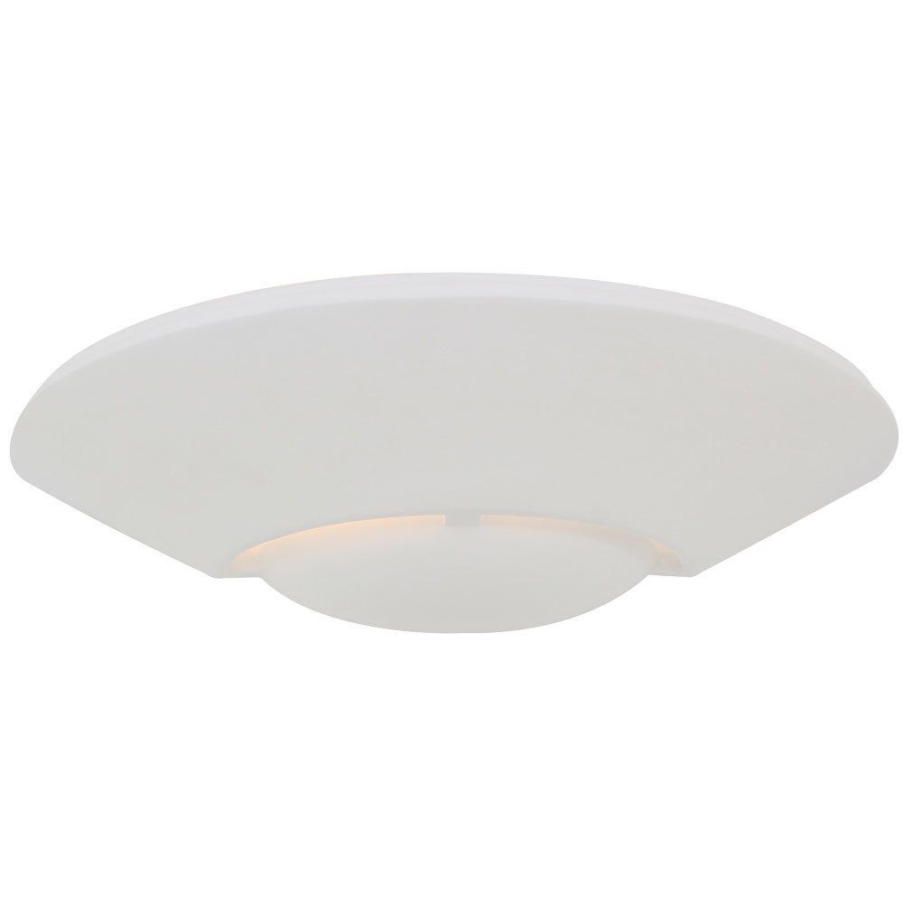 Eurolux white wall light, front view