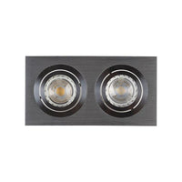 Radiant aluminium downlight, front view