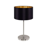Eurolux black gold pendant light, front view