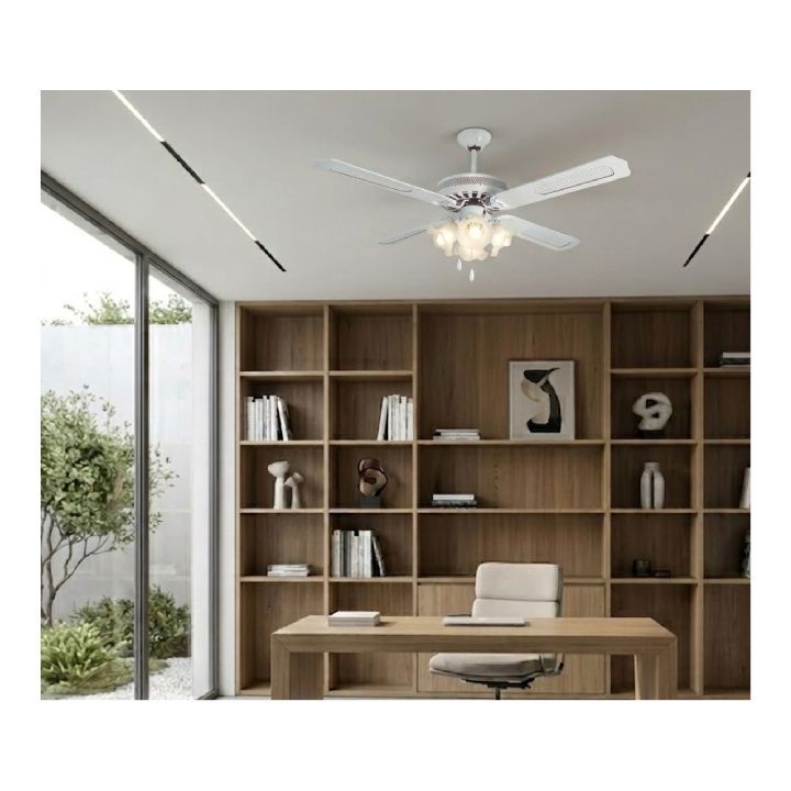 Radiant white ceiling fan dimensions diagram