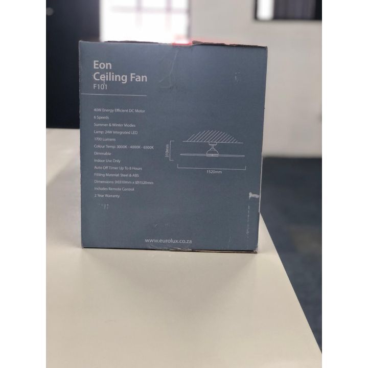 Eurolux ceiling fan, front view