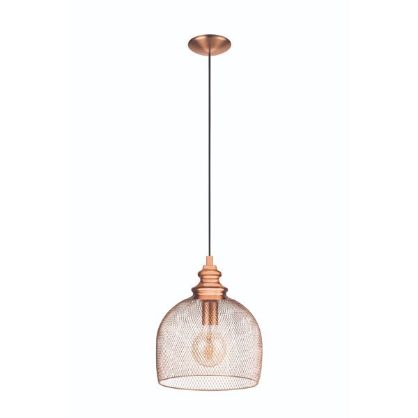 Eurolux copper pendant light, front view