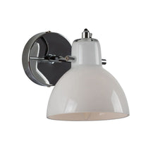 Eurolux chrome wall light, front view