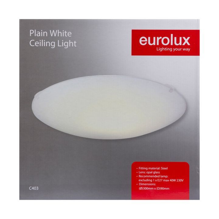 Close-up detail of the Eurolux ceiling light