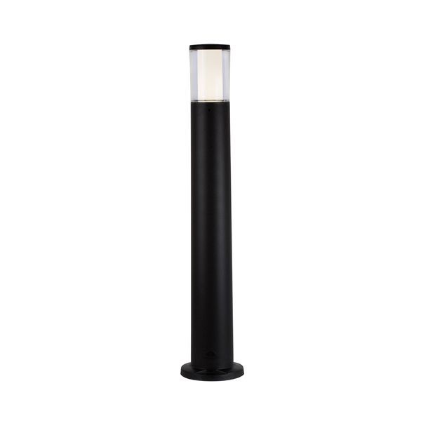 Eurolux black garden light, front view
