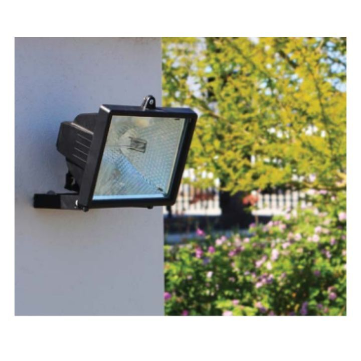 Eurolux floodlight shown in its packaging