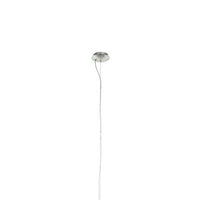 Close-up detail of the Eurolux satin chrome pendant light