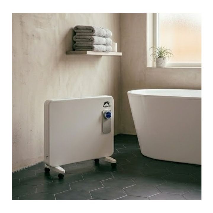 Radiant white heater, alternate angle