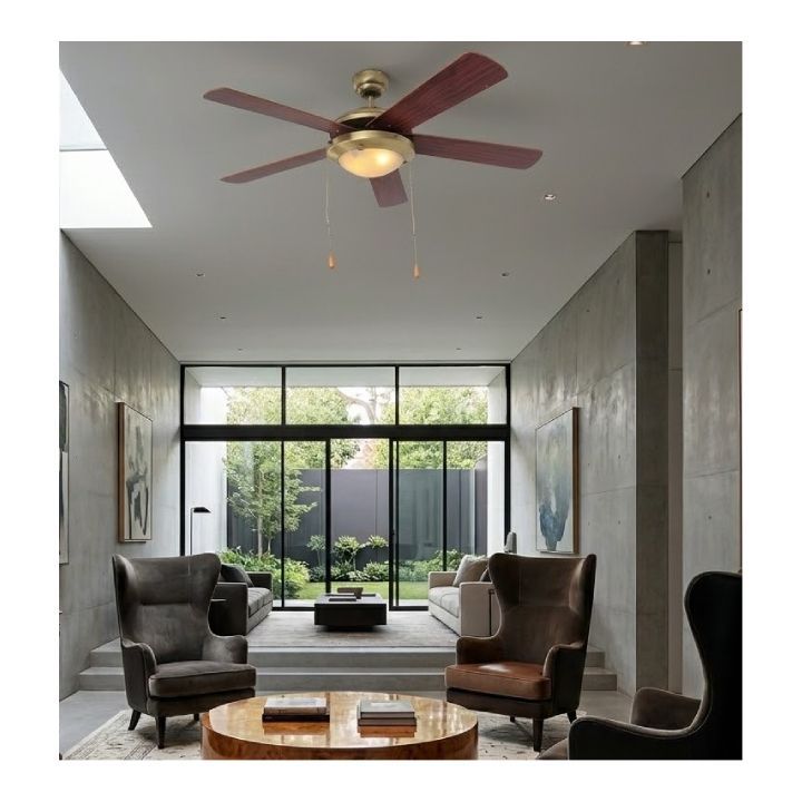 Eurolux ceiling fan shown in its packaging