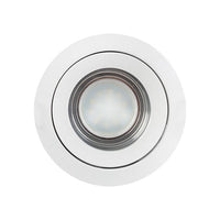 Radiant white downlight, front view