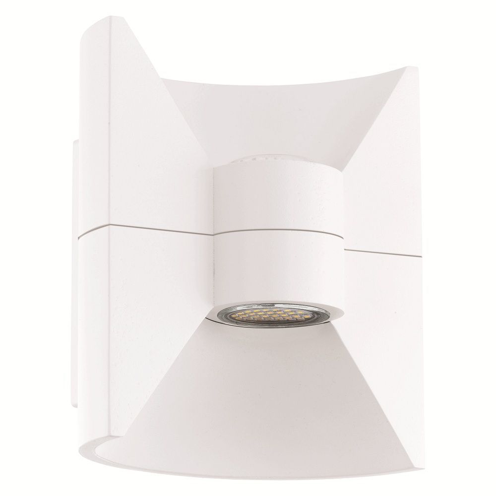 Eurolux white wall light, front view