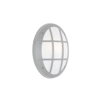 Eurolux grey bulkhead light, front view