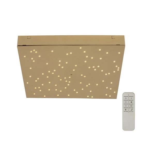 Eurolux gold ceiling light, front view