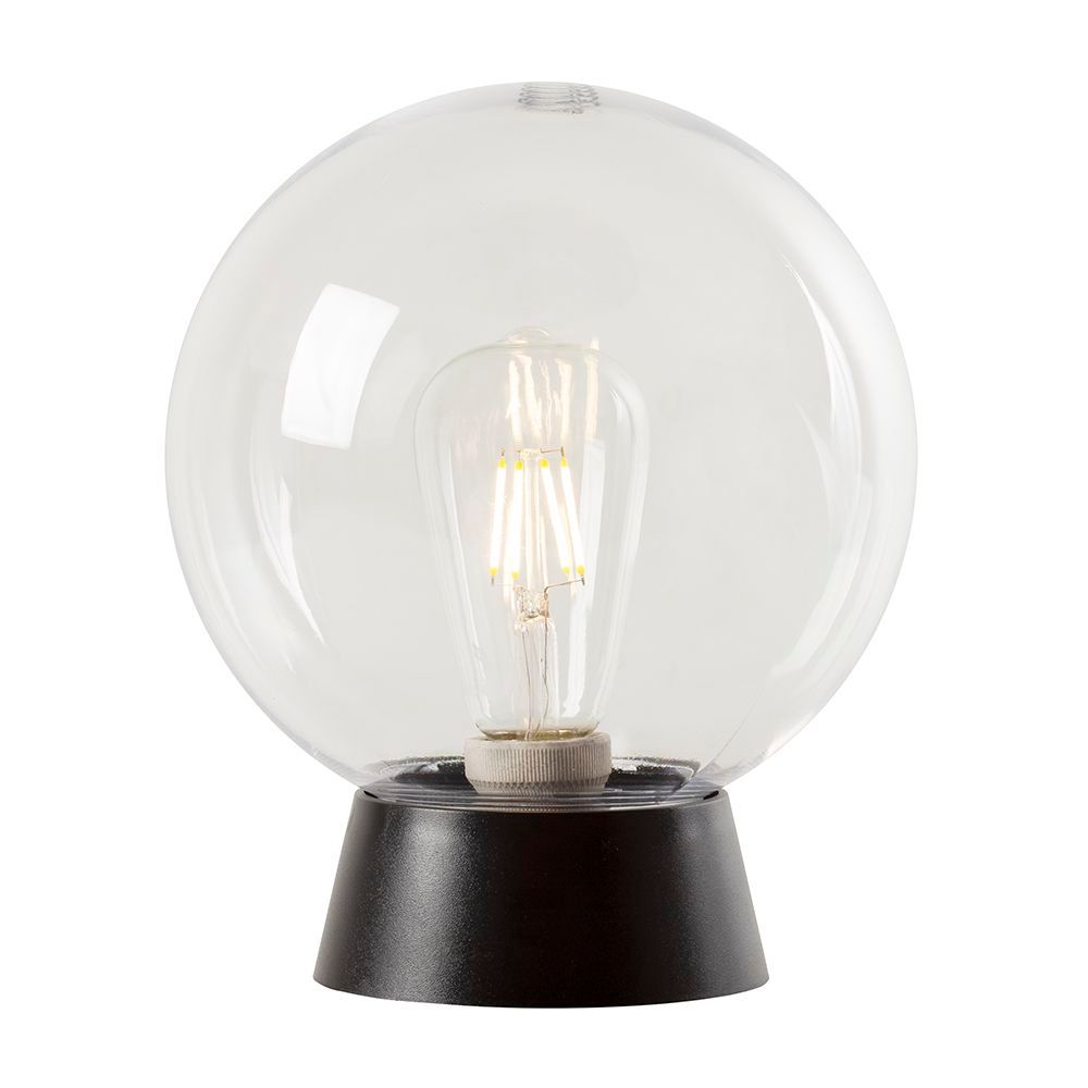 Eurolux black wall light, front view