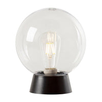 Eurolux black wall light, front view