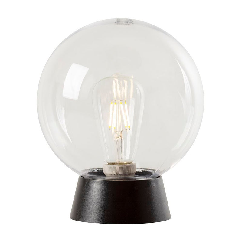Eurolux black wall light, front view