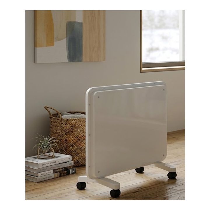 Radiant white heater, front view