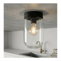 Eurolux black wall light dimensions diagram