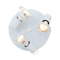 Eurolux white spotlight, front view