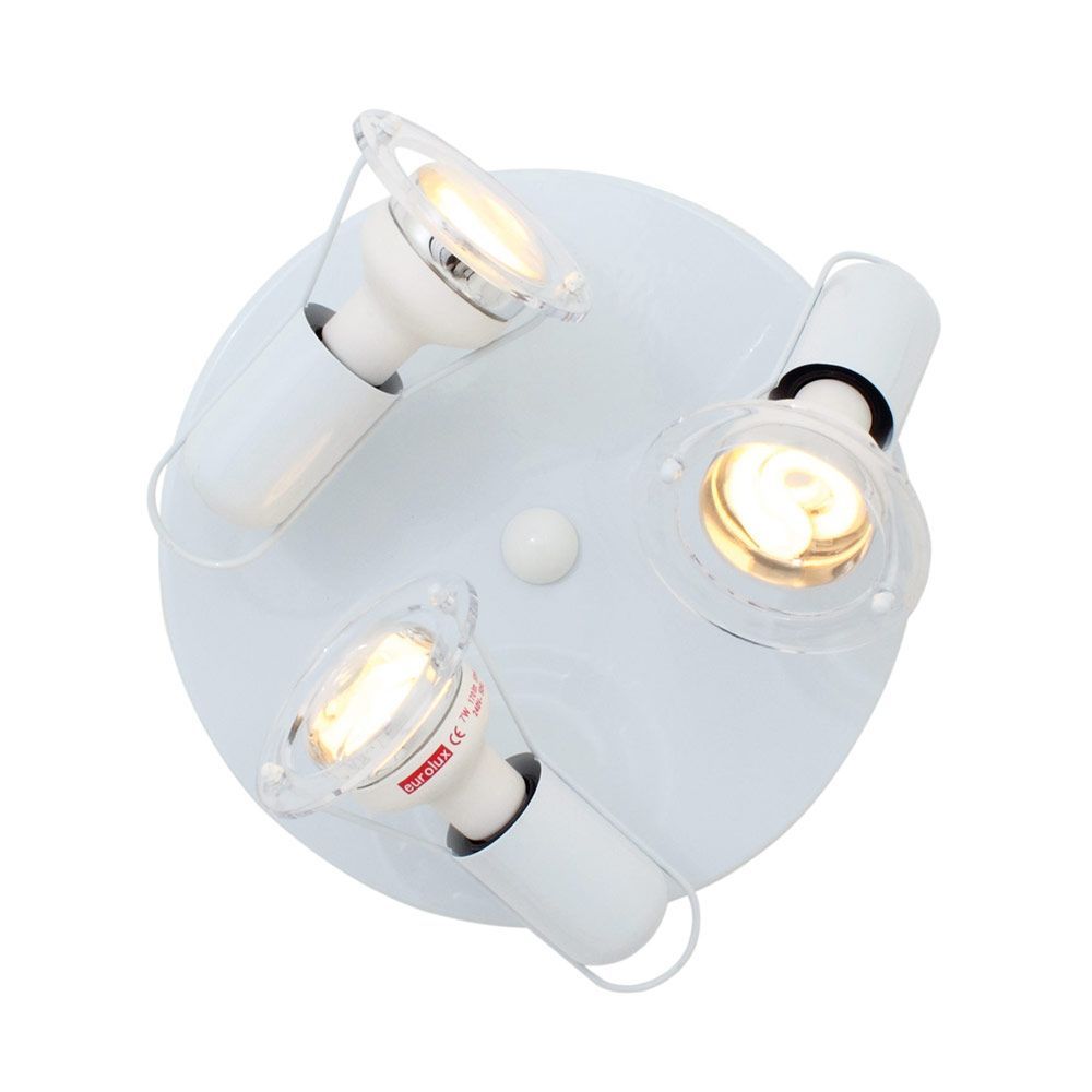 Eurolux white spotlight, front view