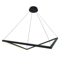 Eurolux black pendant light, front view