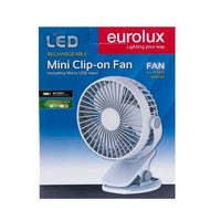 Eurolux white fan, alternate angle
