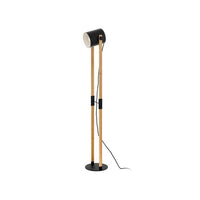Eurolux black/oak lamp shown in its packaging