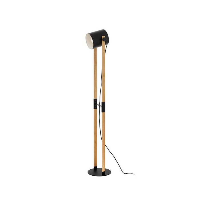 Eurolux black/oak lamp shown in its packaging