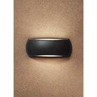 Eurolux black bulkhead light shown in its packaging