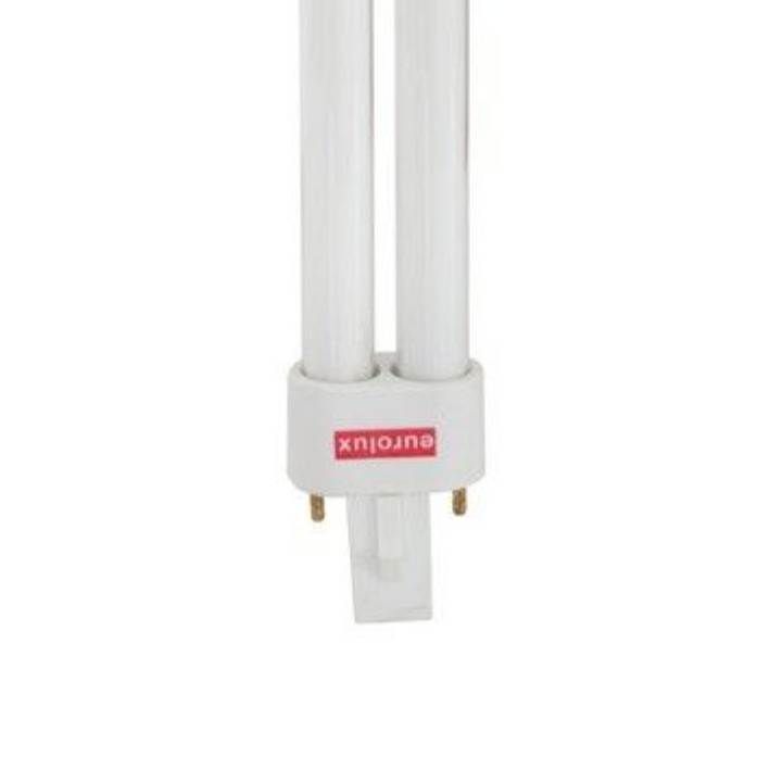 Eurolux CFL globe shown in its packaging